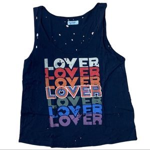 Lauren Moshi Graphic Tank Sz Large